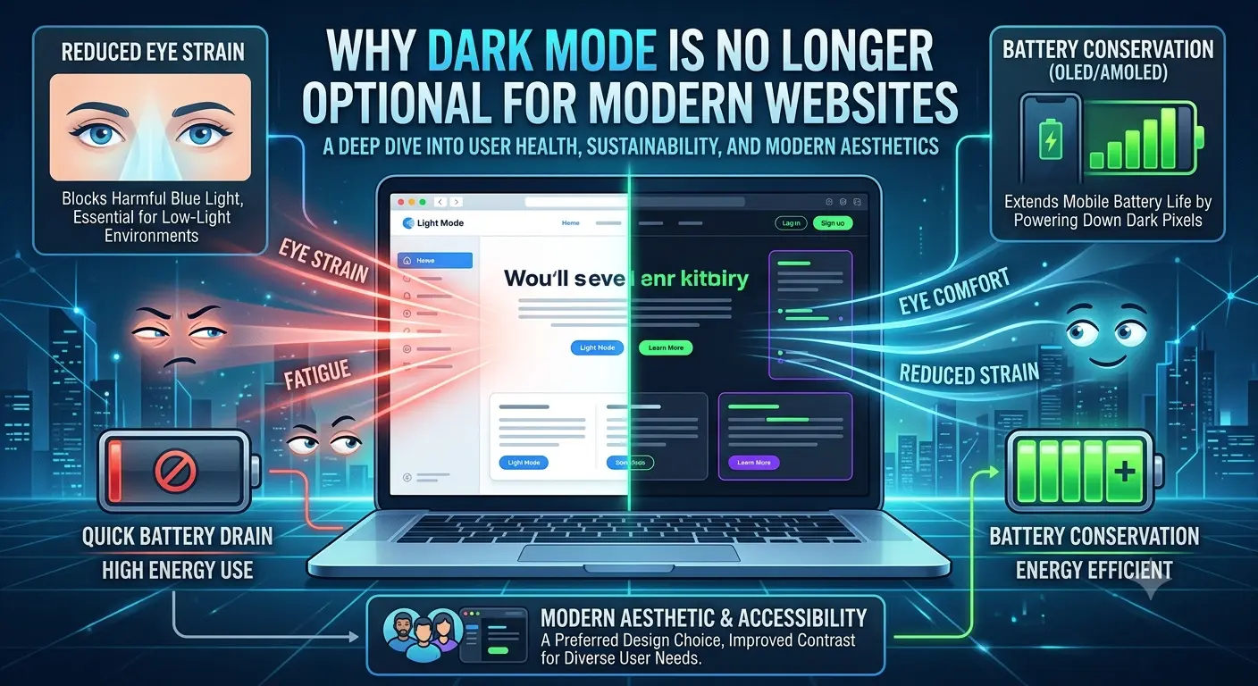 Why Dark Mode is No Longer Optional for Modern Websites